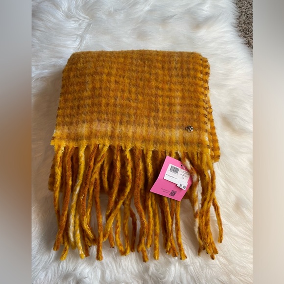 Kate spade fringe scarf new